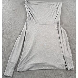 Lilly‎ Pulitzer Belinda Top Women's XS Gray Model Off Shoulder Cowl Neck Stretch